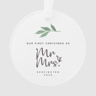 Erste Weihnachtsfeier Verheiratete Acrylschmuck Ornament