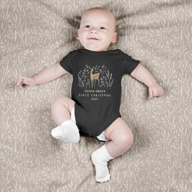 Erste Weihnachtsfresser natürliche Rentiere delika Baby Strampler (Von Creator hochgeladen)