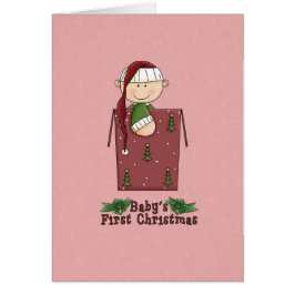 Erste Weihnachtskarte des Babys