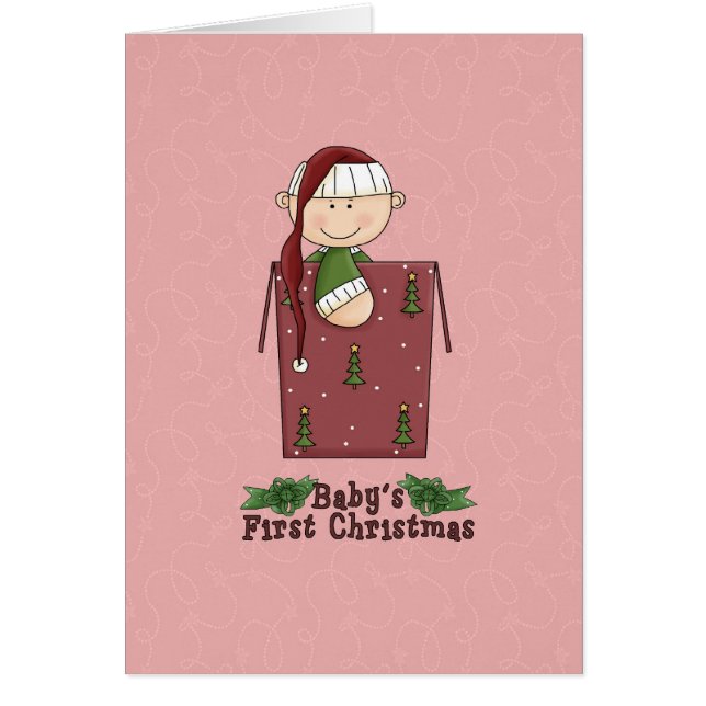 Erste Weihnachtskarte des Babys (Vorne)