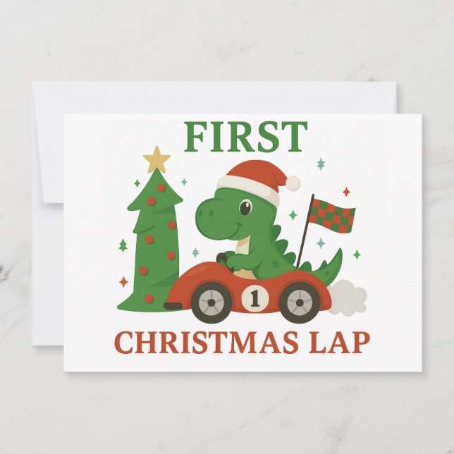 Erste Weihnachtskarte Mitteilungskarte (Vorderseite)