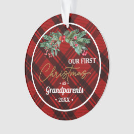 Erste Weihnachtsmarke der Großeltern Ornament