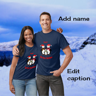 Erste Weihnachtsnachtsnachtsnachtsnacht Pinguine T-Shirt
