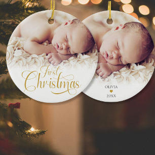 Erste Weihnachtsschrift 2 Fotos Ornament