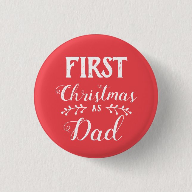 Erste Weihnachtszeit als Vater, die weißen Text en Button (Vorderseite)