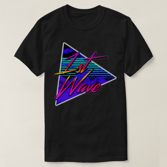 Erste Welle New Waves T-Shirt (Design vorne)