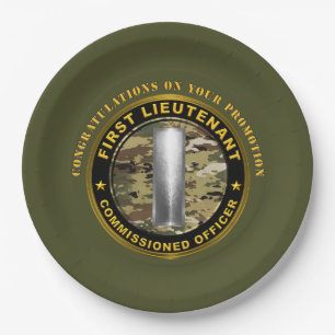 Erste Werbeaktion Leutnant 1LT Pappteller
