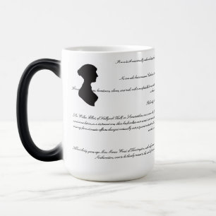 Erste Zeilen von Jane Austen-Romanen Verwandlungstasse