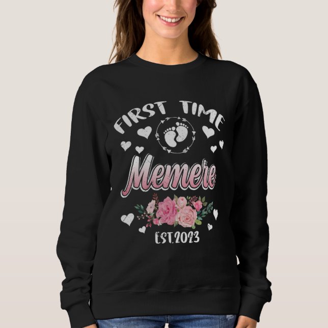 Erste Zeit Memere 2023 Mutti Muttertag Sweatshirt (Vorderseite)