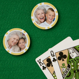 Erstelle benutzerdefiniertes Foto-Heimturnierspiel Pokerchips