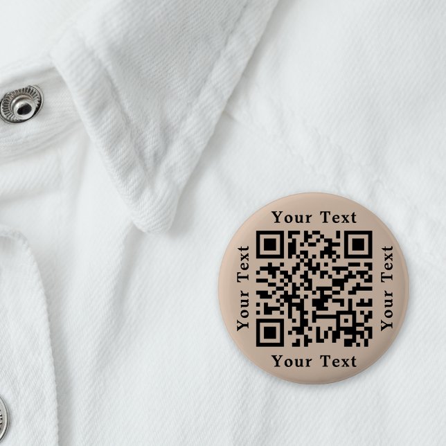 Erstelle Coffee Brown Website URL Scan Me QR Code Button (Create Coffee Brown Website URL Scan Me QR Code Button)