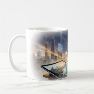 Erstelle das Future AI Artist Poster Kaffeetasse