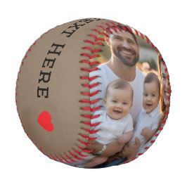 Erstelle Dein Eigener Foto- und Text-Baseball Baseball