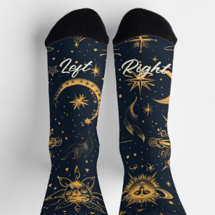 Erstelle Dein eigenes Blaues Gold Himmelsmond & St Socken