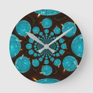 Erstelle Dein eigenes Blaulicht-Kaleidoskop Runde Wanduhr