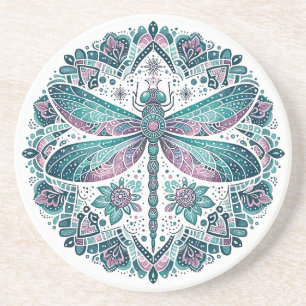 Erstelle Dein Eigenes Boho-Totem-Libellen-Mandala Getränkeuntersetzer