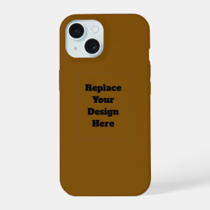 Erstelle dein eigenes Braun iPhone 15 Hülle