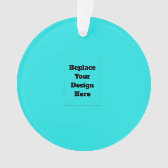 Erstelle dein eigenes Cyan Ornament (Vorderseite)