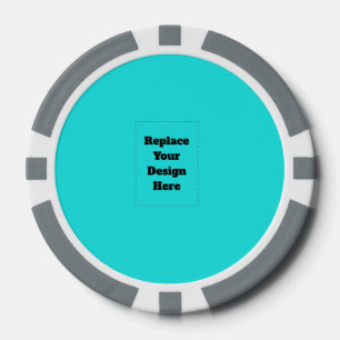 Erstelle dein eigenes Cyan Pokerchips