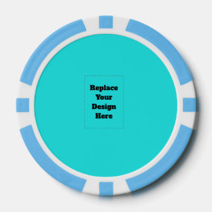 Erstelle dein eigenes Cyan Pokerchips