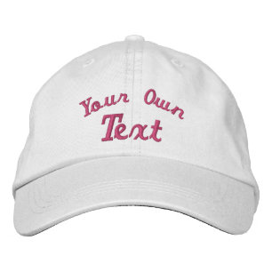 ERSTELLE-DEIN-EIGENES DIY Benutzerdefinierter Text Bestickte Baseballkappe
