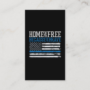 ERSTELLE-DEIN-EIGENES DIY dünne blaue Linie US-FLA Visitenkarte