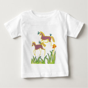 Erstelle Dein eigenes Einhorn Flora Power Süß Ästh Baby T-shirt