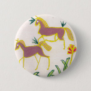 Erstelle Dein Eigenes Einhorn Flora Power Süß Ästh Button