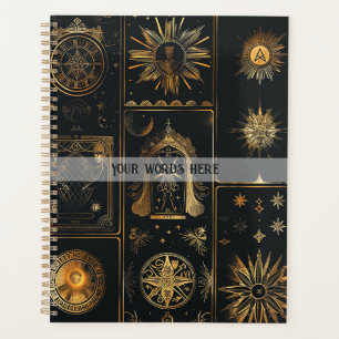 Erstelle Dein Eigenes Elegantes Gold Mystisches Pa Planer