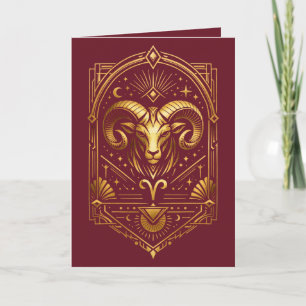 Erstelle Dein eigenes elegantes goldenes Art Deco Feiertagskarte