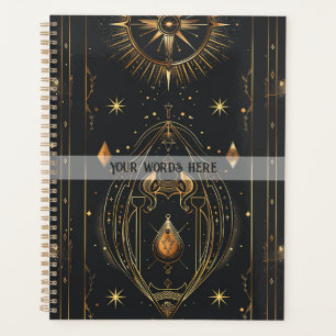 Erstelle Dein eigenes elegantes goldenes mystische Planer