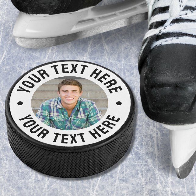Erstelle dein eigenes Foto Eishockey Puck (Create your Own Photo Hockey Puck)