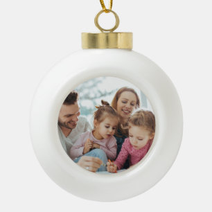Erstelle Dein eigenes Foto individuelles Bild DIY Keramik Kugel-Ornament