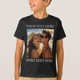Erstelle Dein eigenes Foto und Text T-Shirt