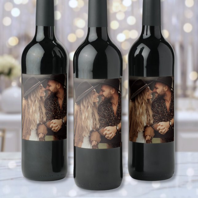 Erstelle Dein eigenes Foto Weinetikett (Create Your Own Photo Wine Label )