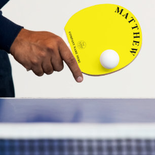 Erstelle Dein eigenes gelbes Ping-Pong-Schläger-Ge Tischtennis Schläger
