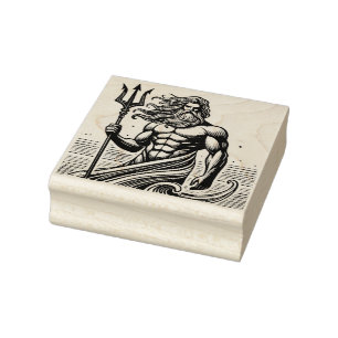 Erstelle Dein eigenes griechisches Gott Poseidon O Gummistempel