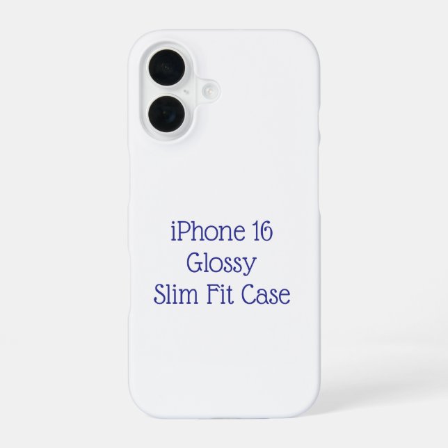 Erstelle Dein eigenes iPhone 16 Slim Case Hülle (Rückseite)
