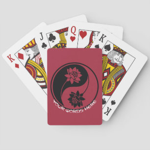 Erstelle Dein eigenes Lotus Yin Yang Symbol Spielkarten