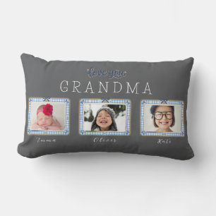 Erstelle Dein eigenes Love You Oma 3 Foto Cute  Lendenkissen
