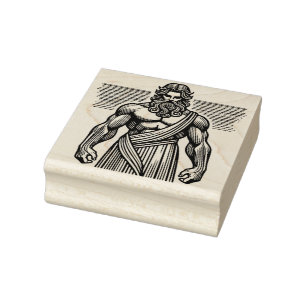 Erstelle Dein eigenes mächtiges griechisches Gott- Gummistempel