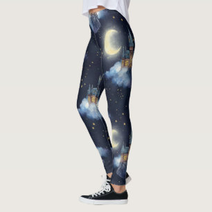 Erstelle Dein eigenes magisches Halbmond-Schloss Leggings
