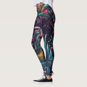 Erstelle Dein eigenes Magisches Pilz-Feendorf Leggings