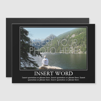 Erstelle Dein eigenes Motivationsposter-Magnet Magnetkarte