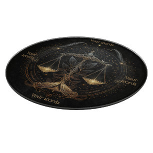 Erstelle Dein eigenes mystisches Libra-Glas-Altarb Schneidebrett