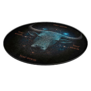 Erstelle Dein eigenes mystisches Stier-Zodiac-Alta Schneidebrett
