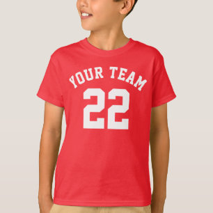 Erstelle Dein Eigenes Namen Nummer Sport Jersey Ki T-Shirt