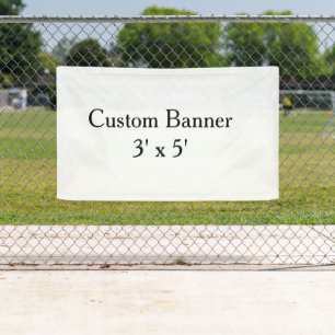 Erstelle dein eigenes personalisiertes Vinyl 3' x Banner