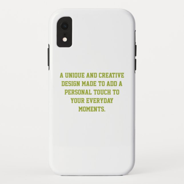 Erstelle Dein eigenes robustes iPhone XR Case (Rückseite)