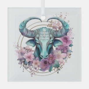 Erstelle Dein eigenes schönes Steinbock-Sternzeich Ornament Aus Glas